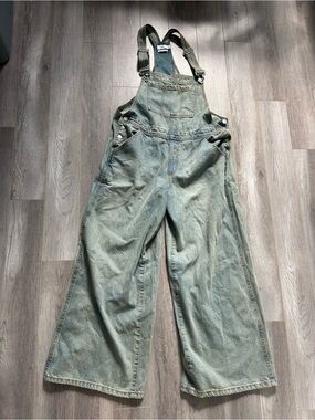 twik Light Wash Denim Overalls